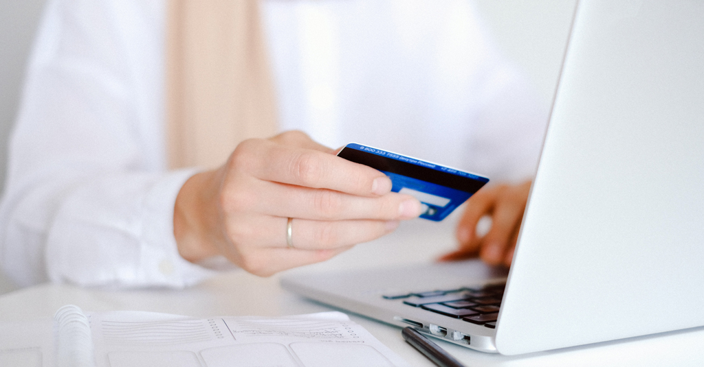 person shopping online using an ecommerce website